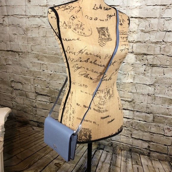 COACH • FOLDOVER CLUTCH /CROSSBODY PEBBLE LEATHER - Picture 2 of 8